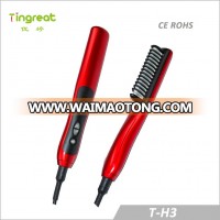 New Arrival China Manufacturer Professional Electric hot air brush Steam Hair Straightener with comb